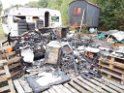 Wohnwagen ausgebrannt Koeln Muelheim Muelheimer Ring Piccoloministr P034